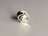 Gye Nyame Sterling Silver Tie Tack: Adinkra Symbol Pin