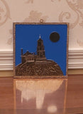 Split Rock Lighthouse Metal Art: Minnesota Wall Decor (7x7 cm)