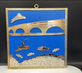 Stone Arch Bridge Metal Art: Minneapolis Mississippi River Wall Decor