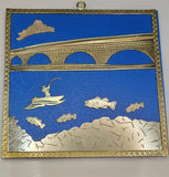 Stone Arch Bridge Metal Art: Minneapolis Mississippi River Wall Decor