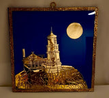 Split Rock Lighthouse Metal Art: Minnesota Wall Decor (7x7 cm)