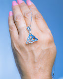 Sterling Silver Triquetra Pendant: Celtic Knot Trinity Necklace