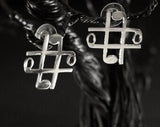 Unique Sterling silver adjustable ring, Hashtag symbol, music note jewelry, handmade statement ring, one of a kind gift
