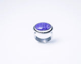 Purple Oval ring, Charoite lavender stone, connects to 7th or crown chakra