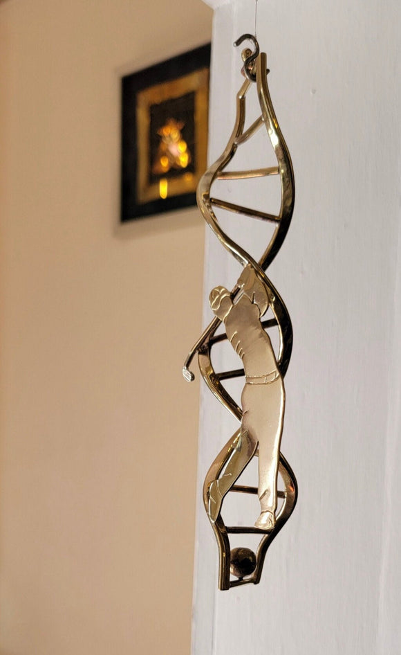 Unique Golf gift, metal art mobile, Chester Allen original, Mothers Day gift for golfer