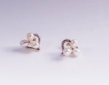 Cluster Pearl Earrings, Gift of Love, for bridal gift, wedding or any Special occasion