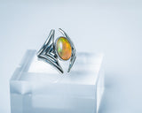 Rare Opal ring, sterling silver, 14th anniversary gift, October birthstone, gift for her, Ethiopian opal stone ring