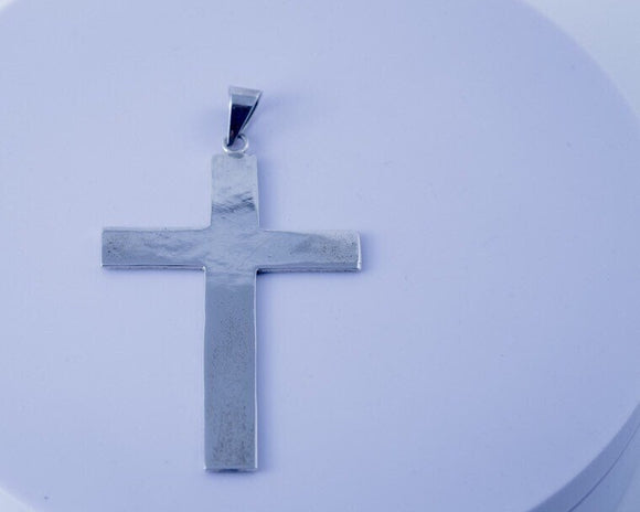 Cross necklace, handmade Silver pendant