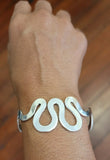 Mississippi river Bracelet, sterling silver, River bend Cuff, Crescent city cuff, New Orleans handmade jewelry gift, Mothers Day Gift