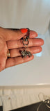 Dog keychain, sterling silver, handmade gift for Collie owner