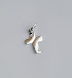 Cross necklace, handmade Silver pendant, religious gift