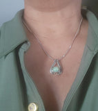 Rare Opal pendant, sterling silver, anniversary gift, October birthstone, Christmas gift for her
