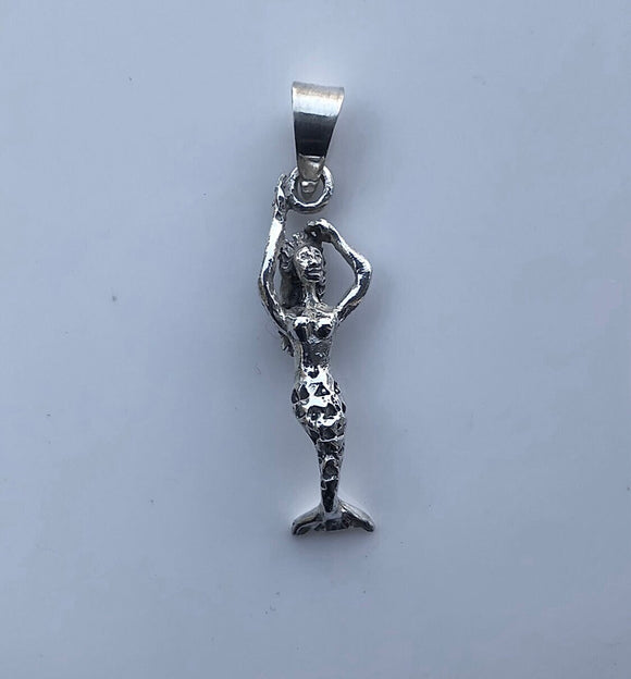 Mermaid necklace, Sterling silver handmade jewelry gift for change, female strength, Mothers Day Gift for her