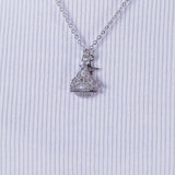 Silver Sailboat necklace, Nautical gift, sterling silver mariners pendant, Mothers Day Gift
