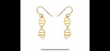 Gold DNA Ring: Sterling Silver Double Helix, Science Jewelry