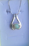 Rare Opal pendant, sterling silver, anniversary gift, October birthstone, Christmas gift for her