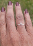 Cross ring, sterling silver, minimalist jewelry, Mothers Day Gift