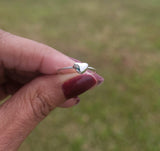 Dainty Heart ring, handmade sterling silver jewelry, Mothers Day Gift for her