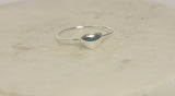 Dainty Heart Ring: Handmade Sterling Silver Love Token, Valentines Day Gift for her