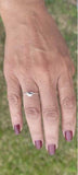 Dainty Heart Ring: Handmade Sterling Silver Love Token, Valentines Day Gift for her
