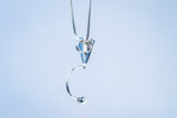 Sterling Silver Triangle Pendant: Handmade Geometric Jewelry