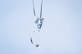 Modern pendant, sterling silver handmade geometric jewelry, gift for her
