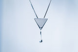 Modern pendant, sterling silver handmade geometric jewelry, gift for her