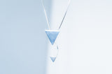 Modern pendant, sterling silver handmade geometric jewelry, gift for her