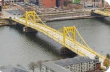 Metal art sculpture, suspension bridge, handmade art