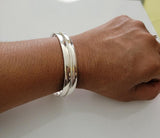 Handmade Heavy Sterling Silver Cuff Bracelet
