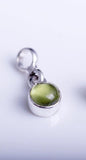 Handmade Sterling Silver Peridot Charm: August Birthday Pendant