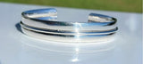 Handmade Heavy Sterling Silver Cuff Bracelet