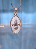 Handmade Sterling Silver Fleur de Lis Necklace: New Orleans Jewelry
