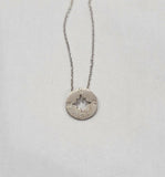 Sterling Silver Compass Necklace: Handmade Minimalist Jewelry