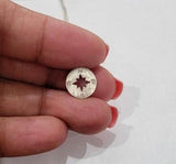 Sterling Silver Compass Necklace: Handmade Minimalist Jewelry