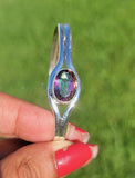 Mystic Topaz Sterling Silver Cuff Bracelet: Handcrafted Jewelry