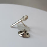 Sterling Silver Headphone Necklace: Crystal DJ Music Pendant