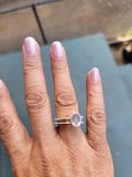 Amethyst Square Ring: February Birthstone Stackable Band