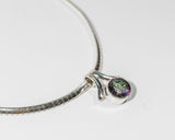 Handcrafted Sterling Silver Mystic Topaz Pendant Necklace