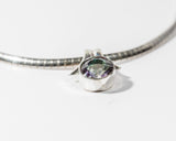 Handcrafted Sterling Silver Mystic Topaz Pendant Necklace