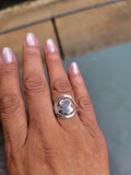 Sterling Silver Teddy Bear Ring: Adjustable Cuddly Gift