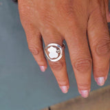 Sterling Silver Teddy Bear Ring: Adjustable Cuddly Gift