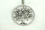 Sterling Silver Tree of Life Pendant: Infinity Symbol Fruit