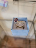 Amethyst Square Ring: February Birthstone, Crown Chakra Jewelry
