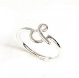 Silver Ampersand Ring: Conversation Starter