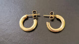 Sterling Silver Hoop Earrings: Half Inch Diameter, Everyday Wear