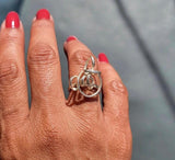 Handmade Sterling Silver Infinity Ring: Abstract Wire Design