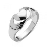 Silver Claddagh Promise Ring: Irish Celtic Handmade Jewelry
