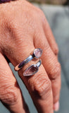 Teardrop Pink Tourmaline Sterling Silver Ring: October Birthstone