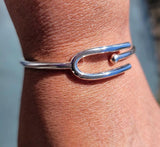 Sterling Silver Tuning Fork Bracelet - Handcrafted Music Cuff